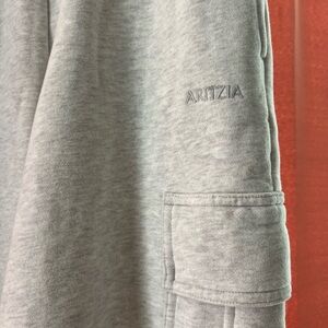 Aritzia Light Gray Sweatfleece Cozy Fleece